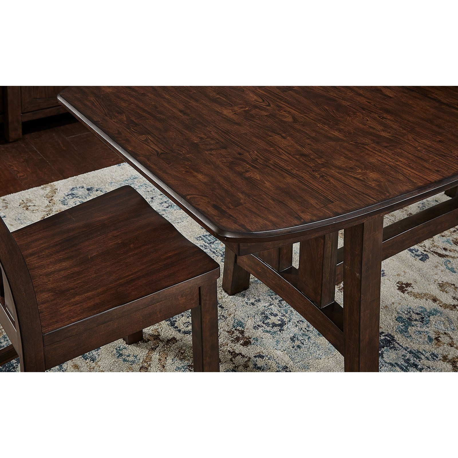 Solid wood butterfly best sale table and chairs